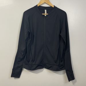 Lululemon Size 14 Black Athletics Zippered Jacket X7